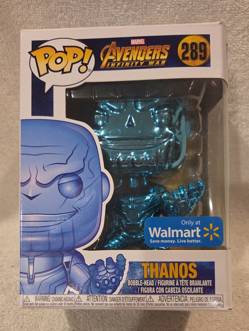 AVENGERS - THANOS- BLUE CHROME FUNKO POP